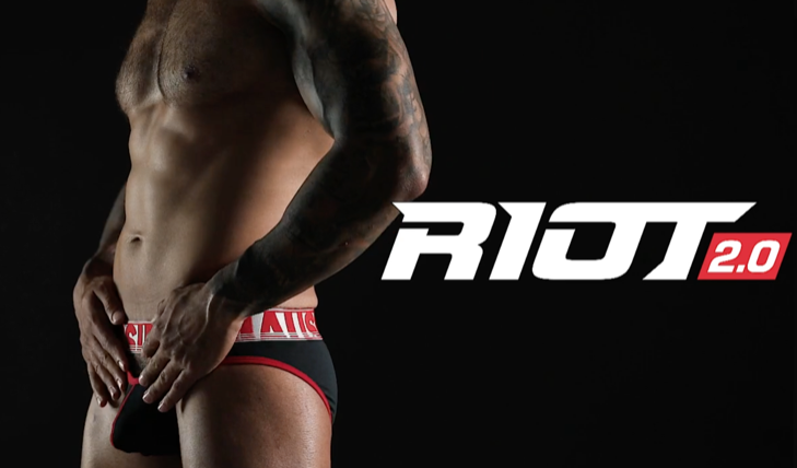 Prodyšné slipy z mikrovlákna AussieBum RIOT 2.0 Brief Black5 - kópia_729px